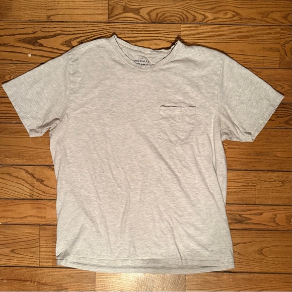 The Normal Brand Gray Short Sleeve Tee with Graphic Design - Picture 2 of 3